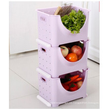 Caja de almacenaje plástica vegetal de almacenamiento de información de uso de cocina